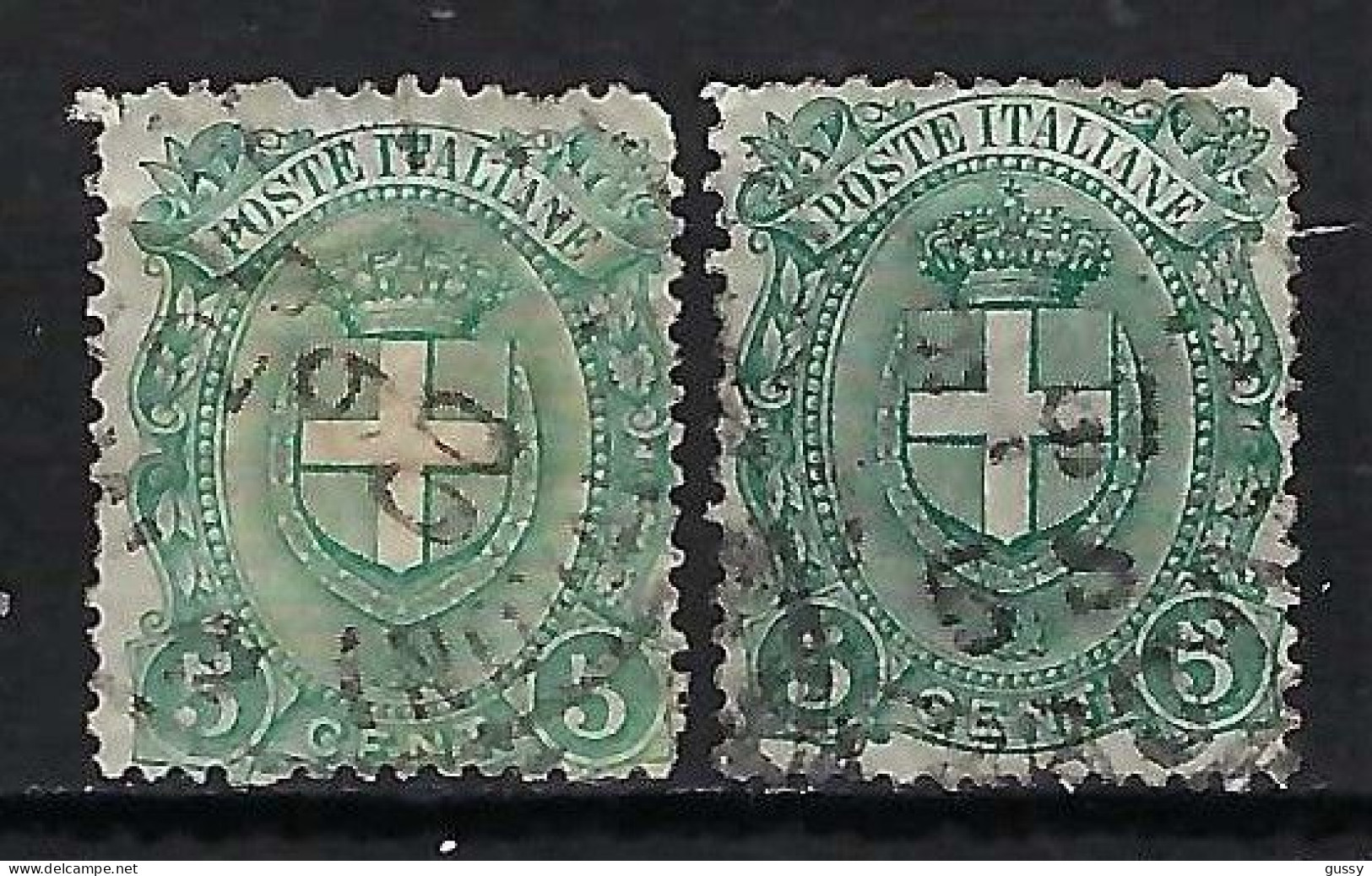 ITALIE Ca.1891-97: 2x Le Y&T 58 Obl., 2 Nuances - Oblitérés