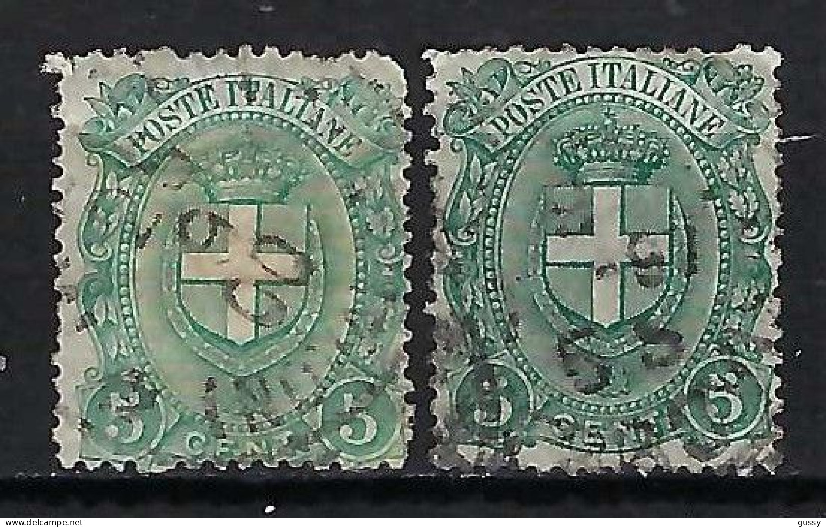 ITALIE Ca.1891-97: 2x Le Y&T 58 Obl., 2 Nuances - Used