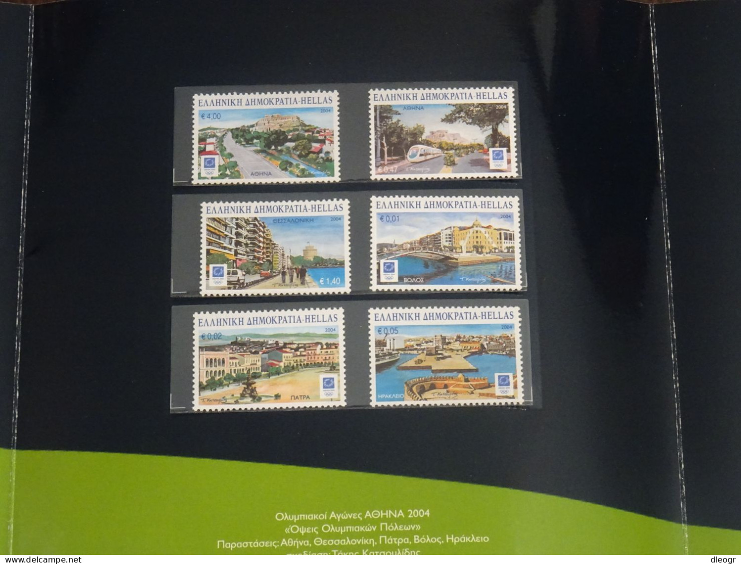 Greece 2004 Olympic Stamps Official Book - Ungebraucht