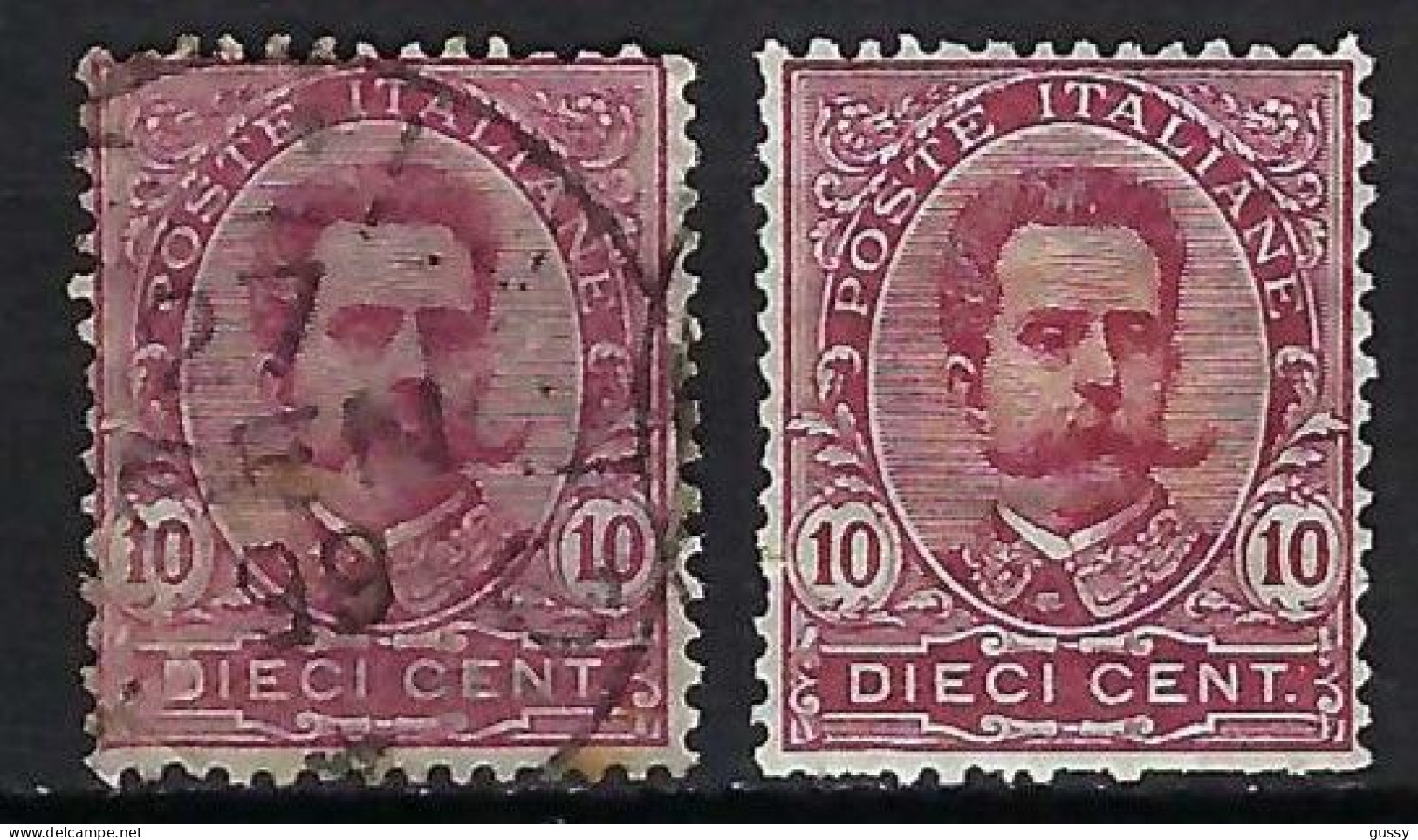 ITALIE Ca.1891-97: 2x Le Y&T 59 Obl., 2 Nuances - Used