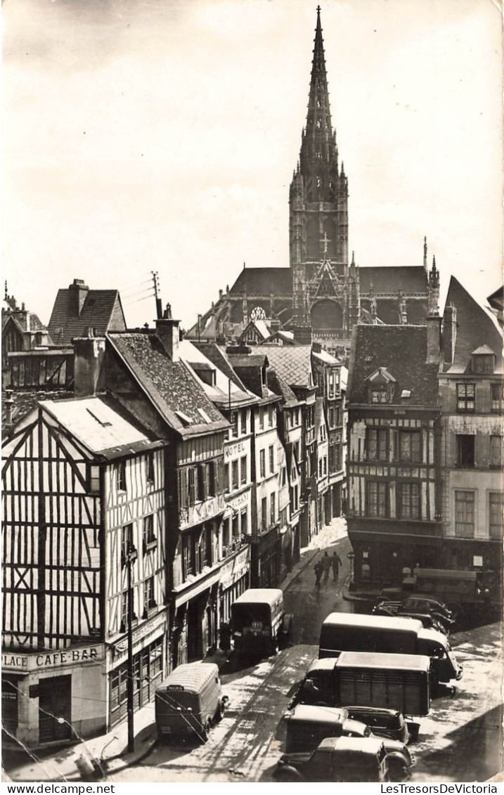 FRANCE - Rouen - Vue Générale De La Rue Damiette Et L'église Saint Maclou - Carte Postale Ancienne - Rouen