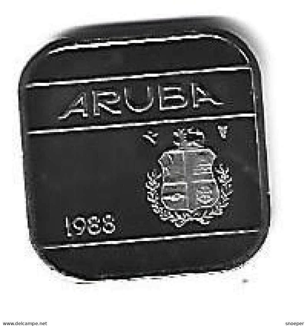 *Aruba 50 Cents  1988 Km 4   Bu - Aruba