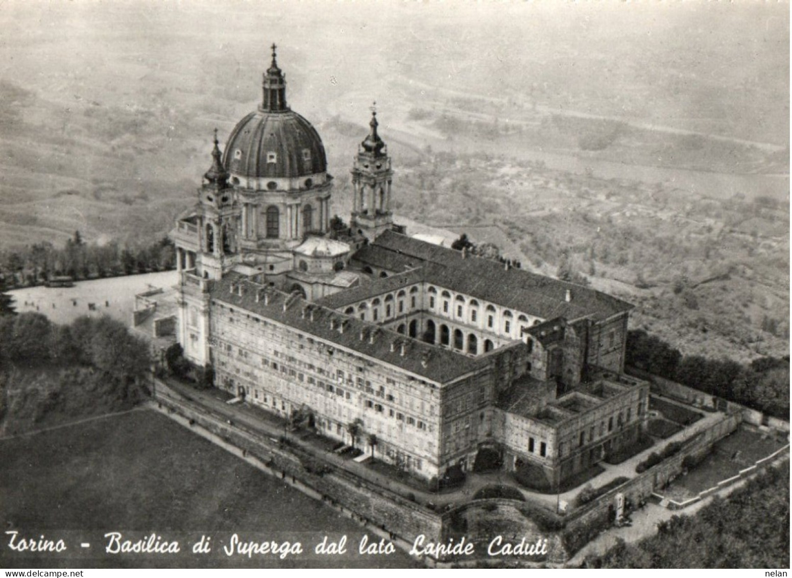 TORINO - BASILICA DI SUPERGA DAL LATO LAPIDE CADUTI - F.G. - Kirchen