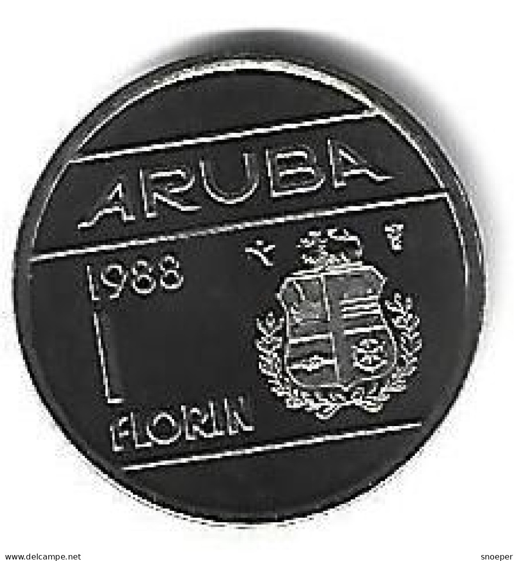 *Aruba  1 Florin   1988 Km 5   Bu - Aruba