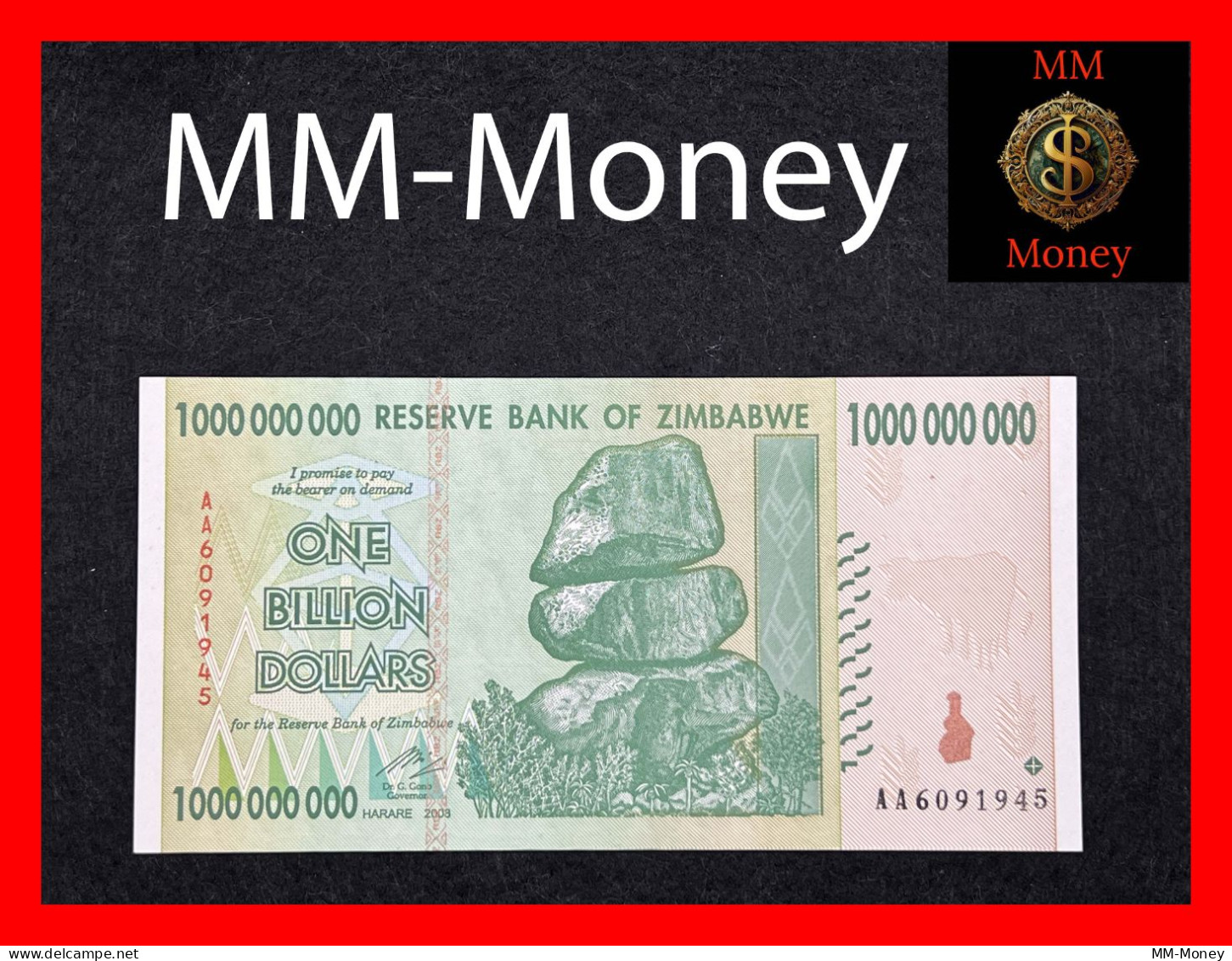 ZIMBABWE 1 Billion $  2008   P. 83   UNC - Simbabwe