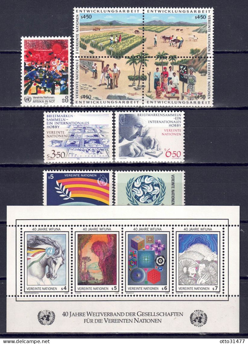UNO Wien 1986 - Jahrgang Mit Nr. 55 - Block 3, Postfrisch ** / MNH - Unused Stamps