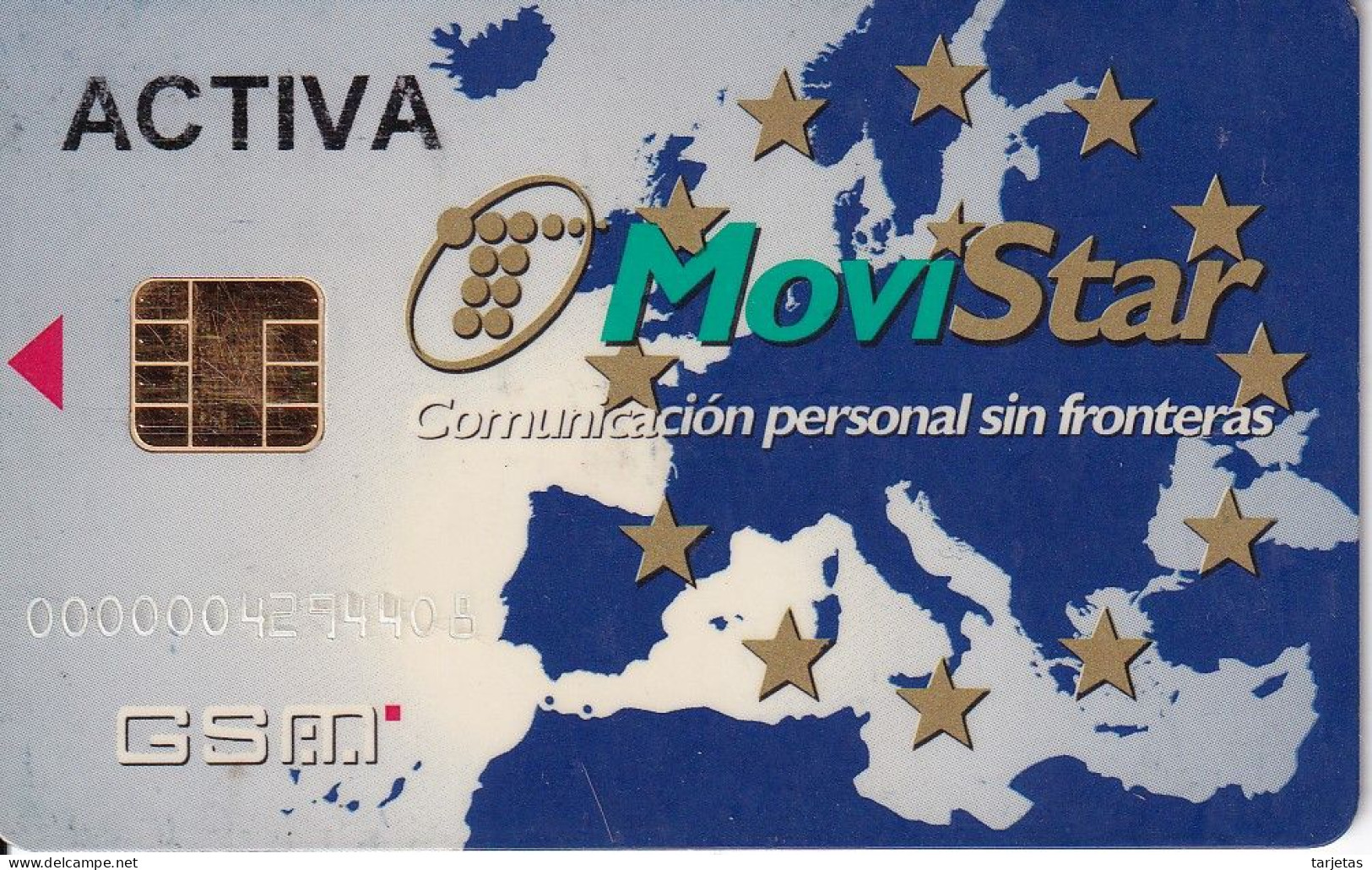 GSMA-001/1 TARJETA GSM CON CHIP DE MOVISTAR ACTIVA - Telefonica