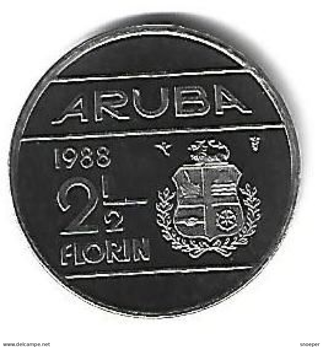 *Aruba  2,5 Florin   1988 Km 6   Bu - Aruba