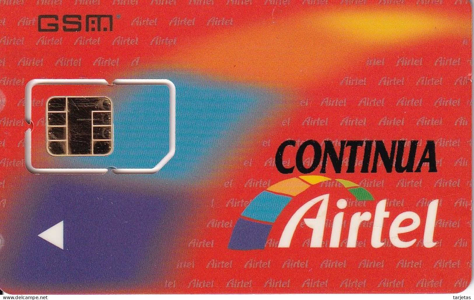 A-021 TARJETA DE AIRTEL CONTINUA (MUY RARA) - Airtel