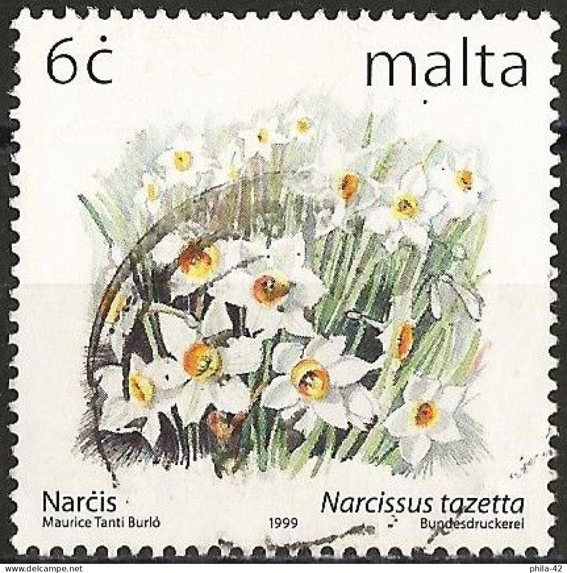 Malta 1999 - Mi 1101 IA - YT 1074 ( Flowers : French Daffodil ) - Malte