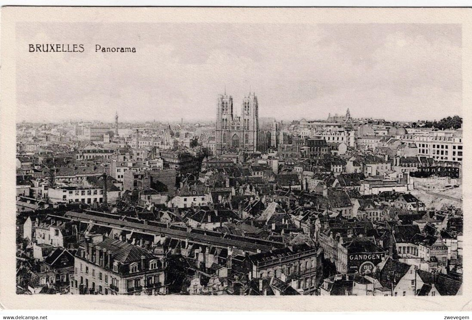 BRUXELLES - ,Panorama. (Feldpost Wavre ) - Cartas Panorámicas