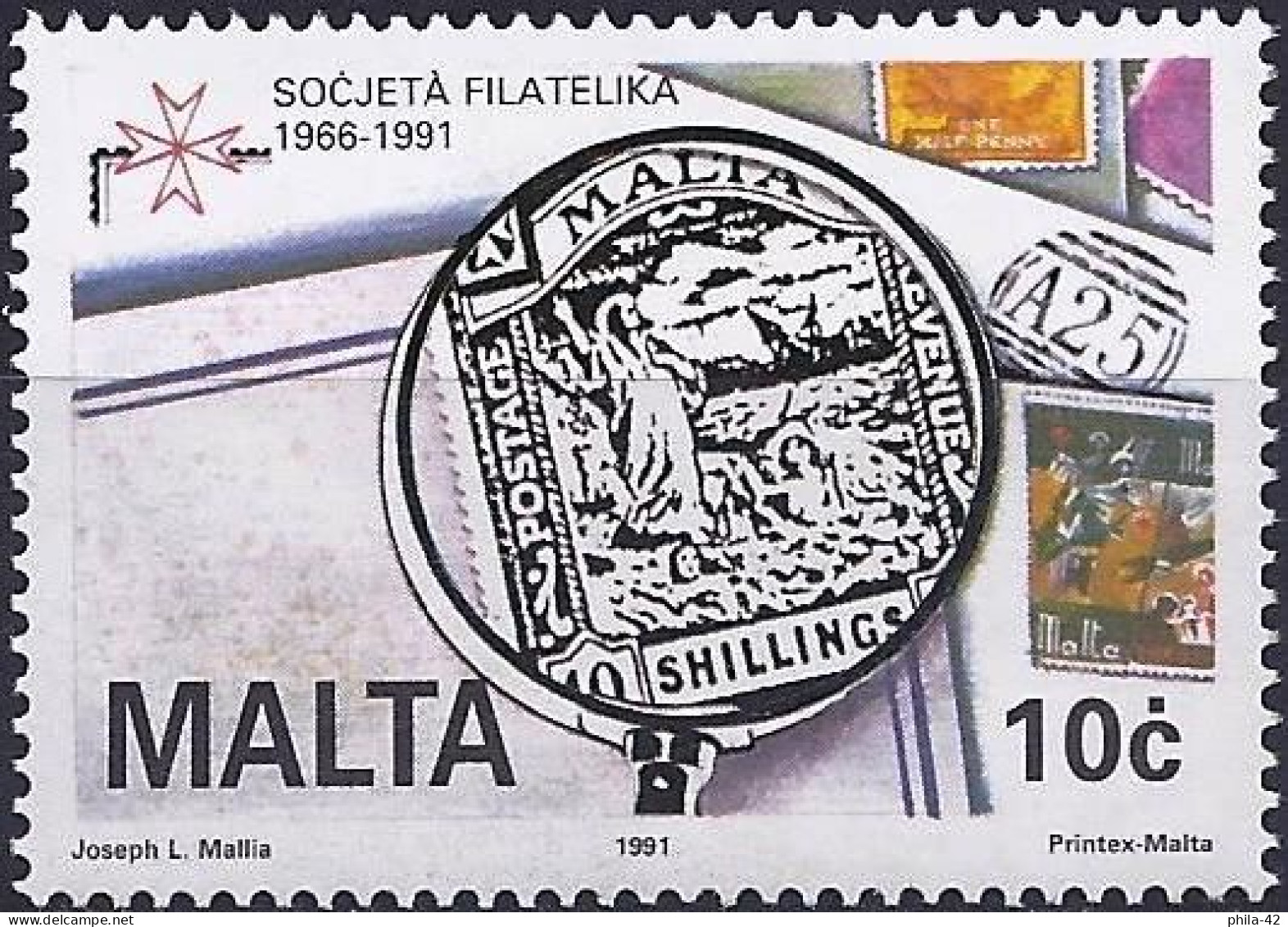 Malta 1991 - Mi 853 - YT 832 ( Philatelic Society Of Malta ) MNH** - Malte