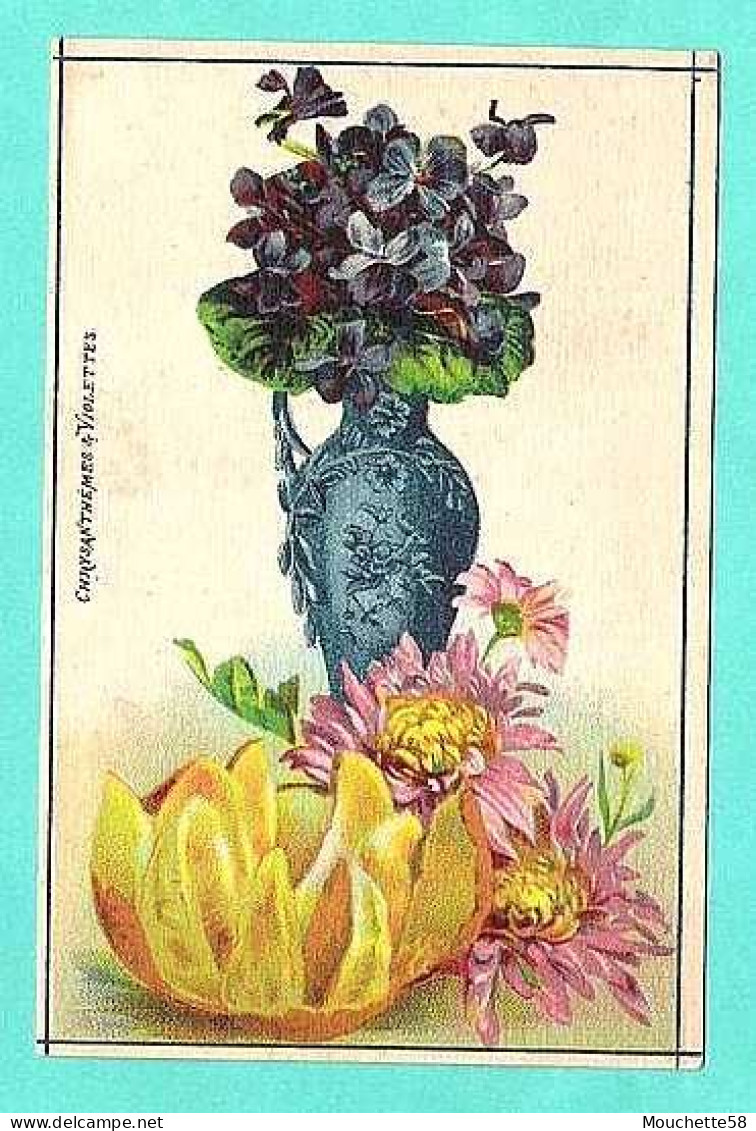 Chromo  Bouquets VASE Fleurs Violettes - Artis Historia