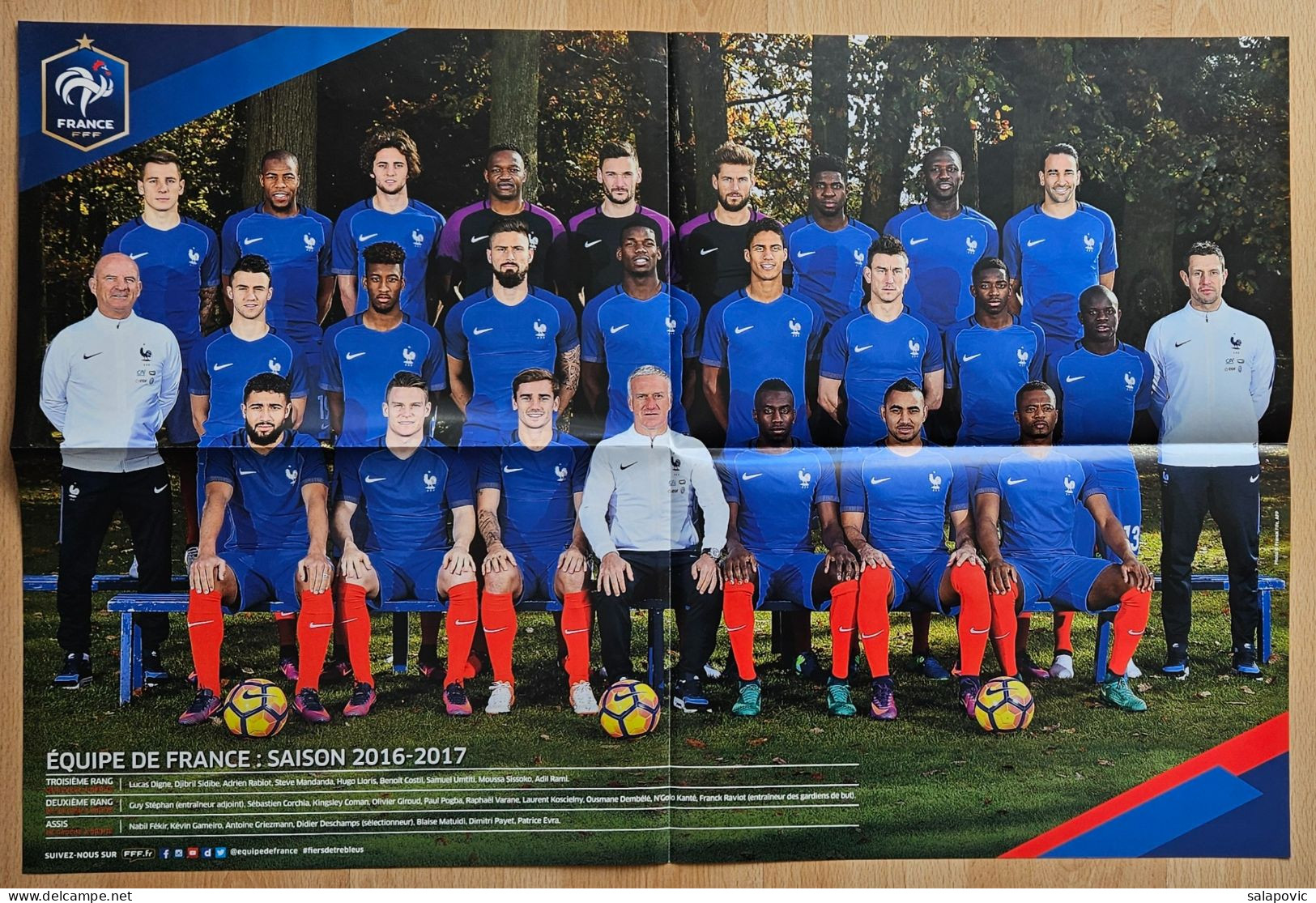 France National Team Football Poster 59.8 X 39.8 Cm  SL3/4 - Altri & Non Classificati