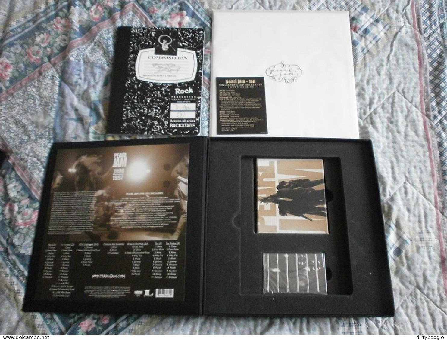 Pearl Jam - Ten - Coffret - LP - CD - DVD - Cassette - Livre - Memorabilia - Formatos Especiales