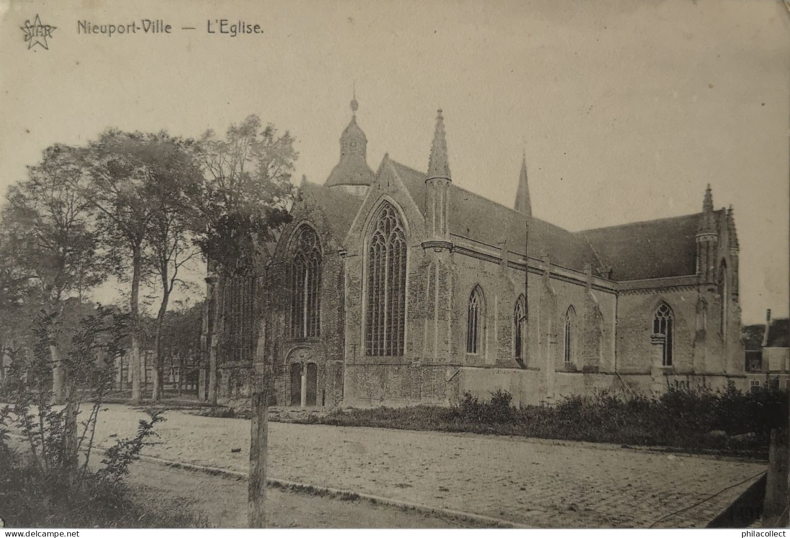 Nieuport - Nieuwpoort // Ville - Stad // L' Eglise  19? ? Star - De Graeve 1491 - Nieuwpoort