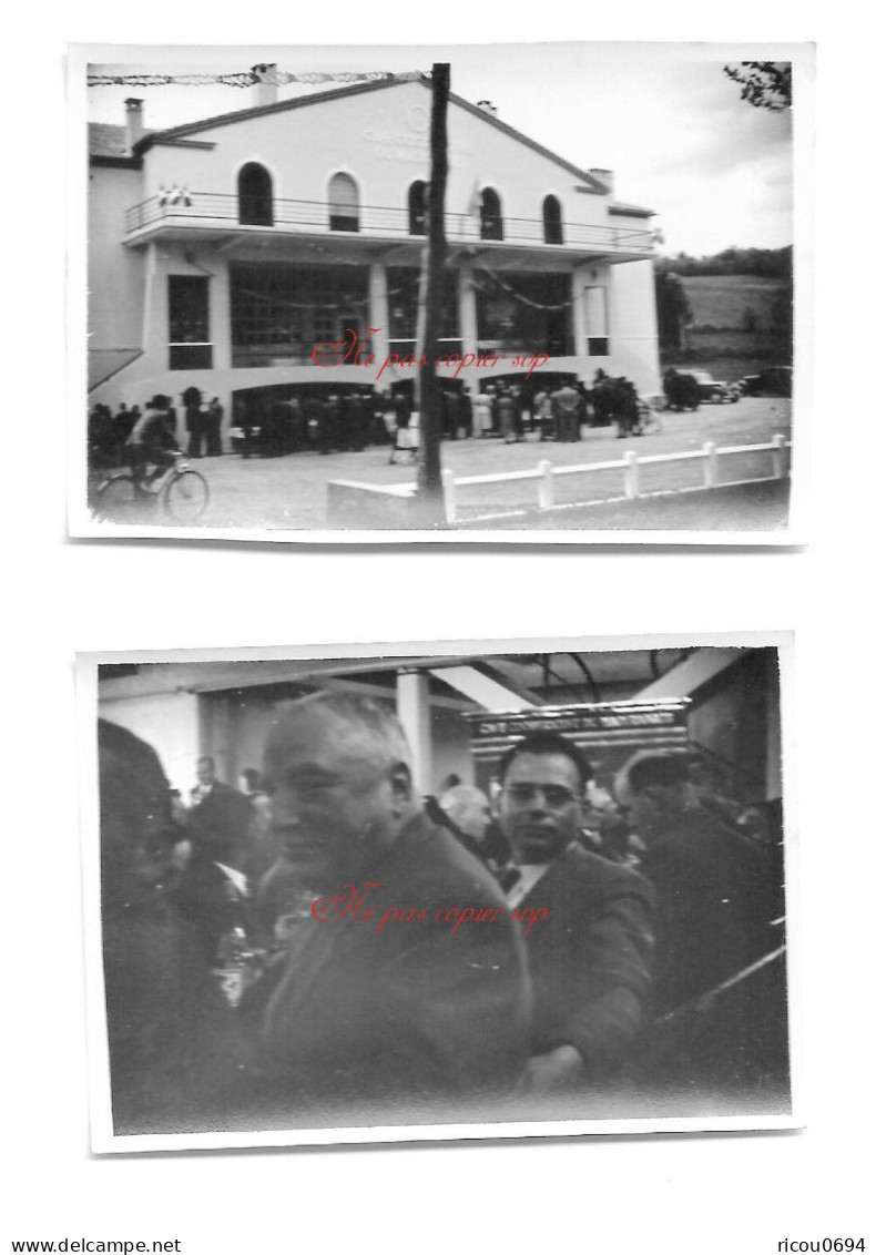 2 Photos - Castelnau Riviere Basse 65 - Cave Coopérative Du Madiranais - Inauguration ? 1950 1951 - Castelnau Riviere Basse