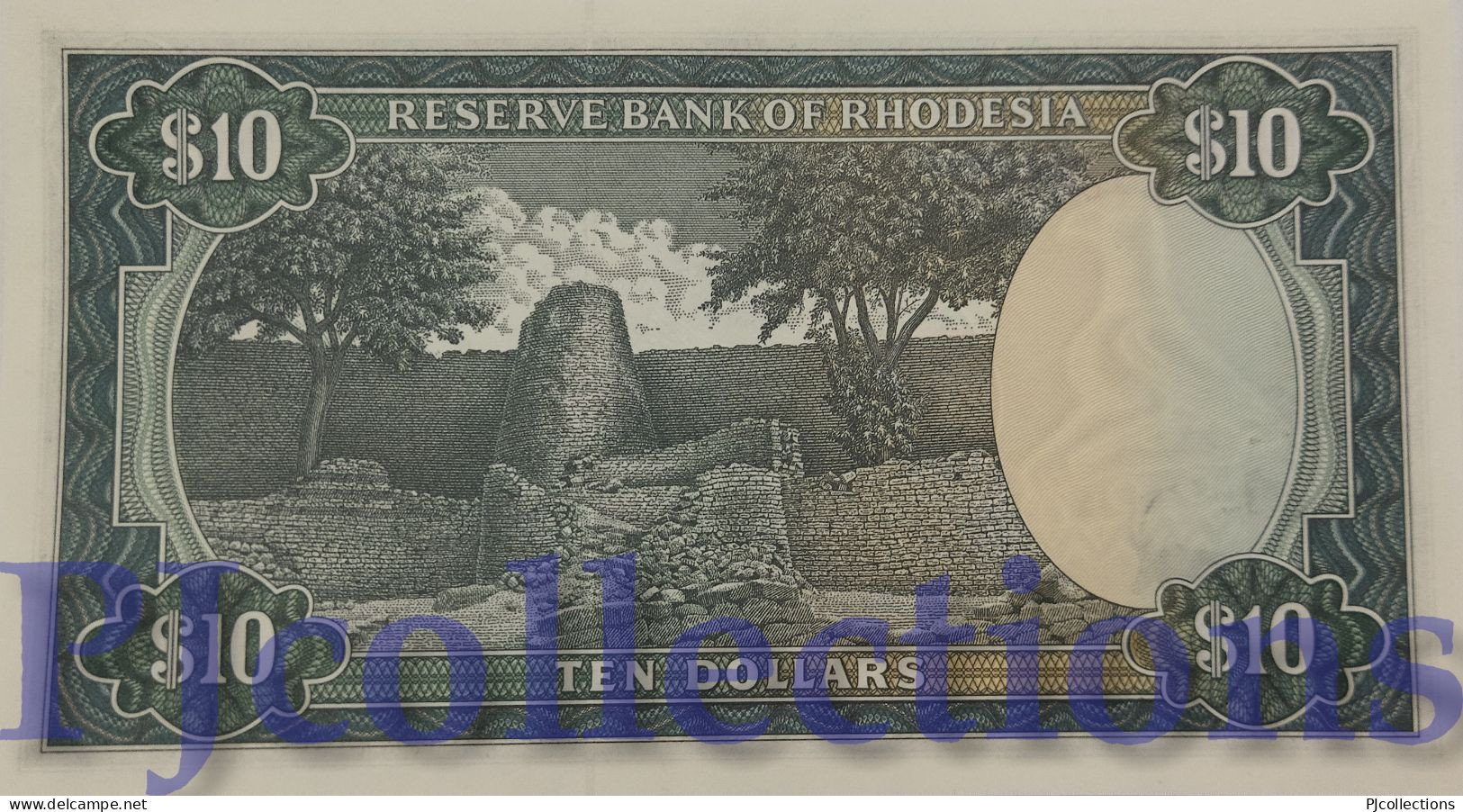 RHODESIA 10 DOLLARS 1979 PICK 41 AUNC - Rhodesië