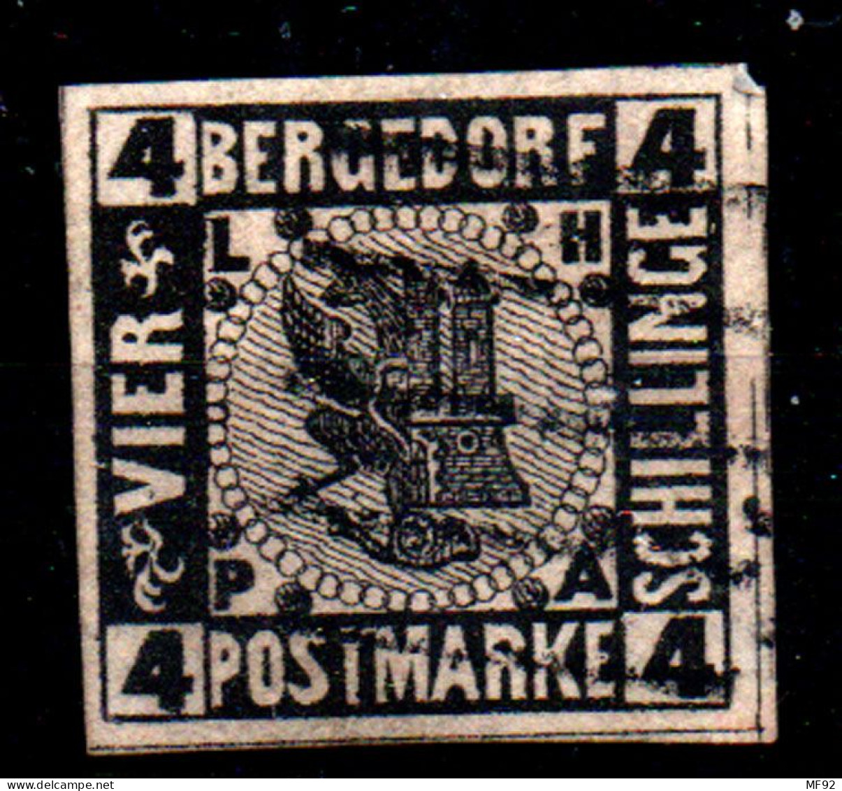 Alemania (Bergedorf) Nº 7. Año 1861 - Bergedorf