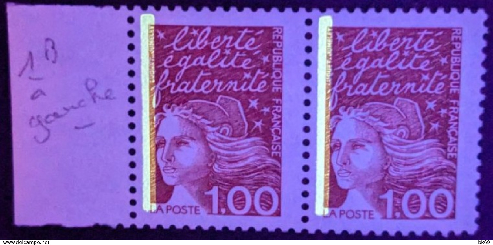 3089g**x2 Luquet 1 Bande De Phosphore à Gauche Cote 10€ - Unused Stamps