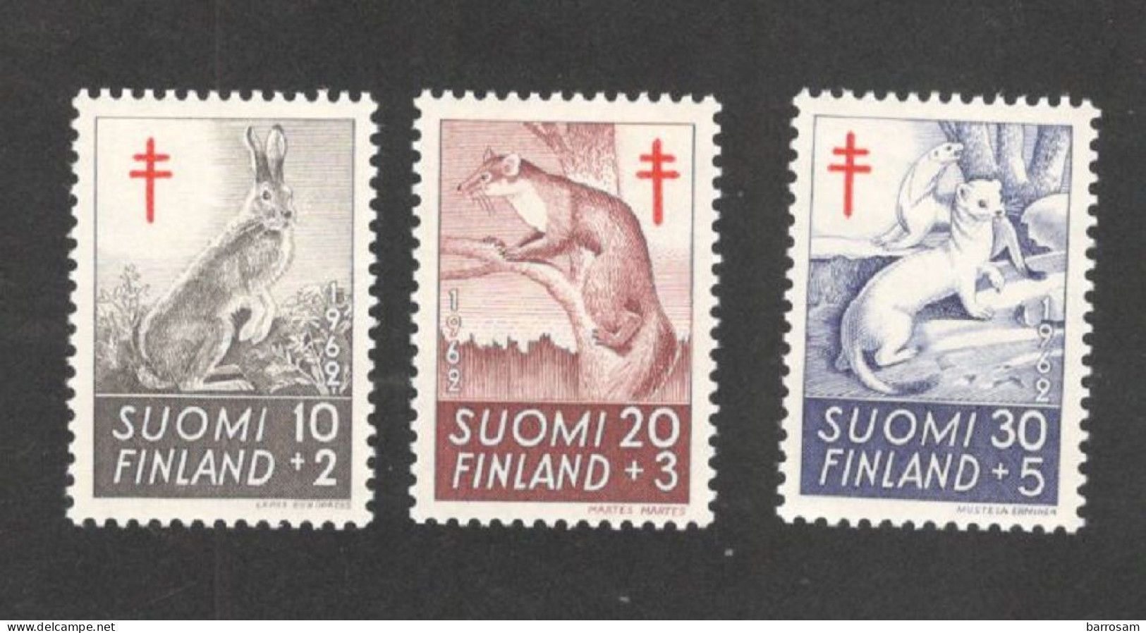 FINLAND....1962: Michel 551-3** - Nuevos