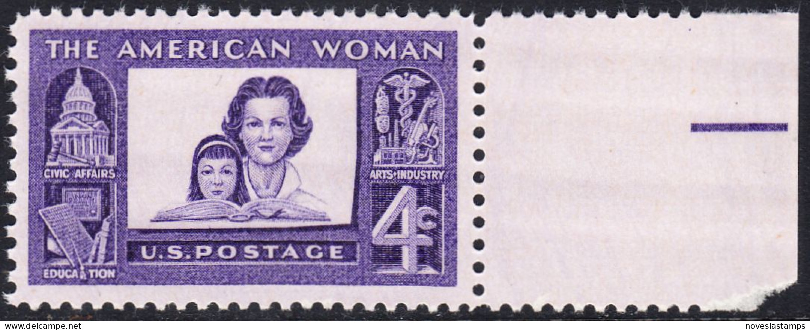 !a! USA Sc# 1152 MNH SINGLE W/ Right Margin - American Women - Neufs