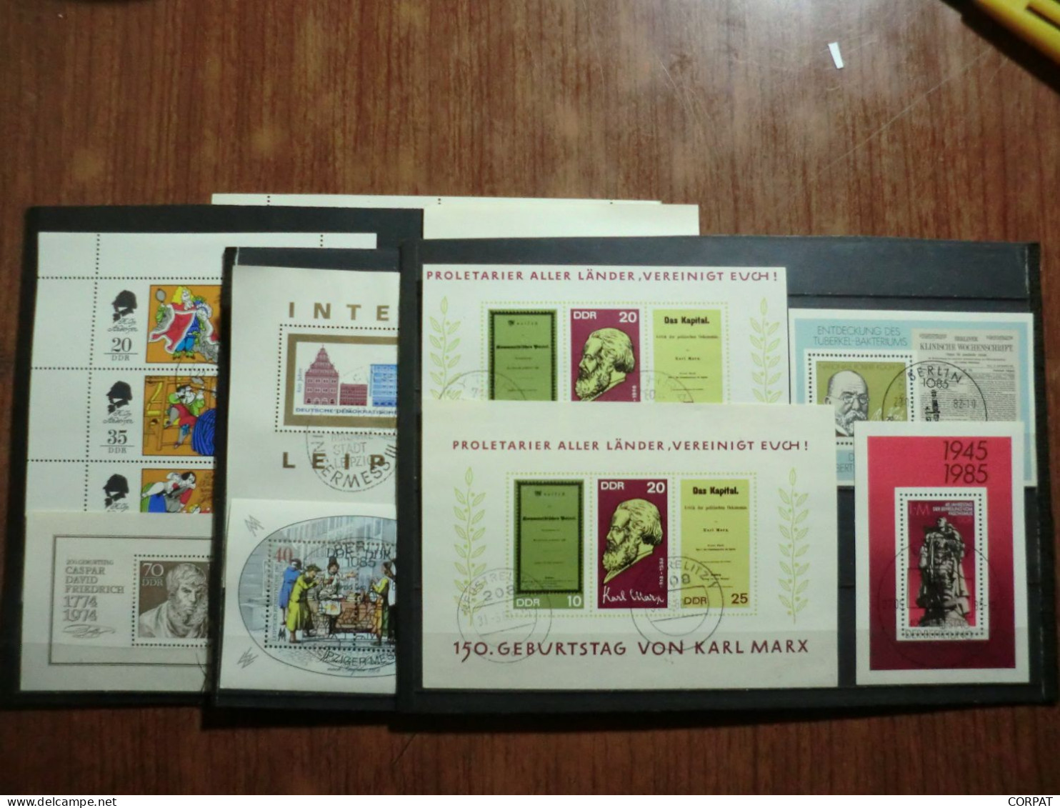 DDR.Lot Of Used Souvenir Sheets (8 Photos) - 1. Tag - FDC (Ersttagblätter)