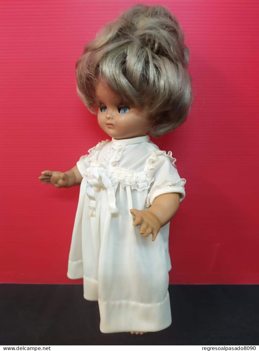Poupée Antique Antigua Y Preciosa Muñeca Doll Poupée Linda Pirula Celuloide Años 60-70 - Muñecas