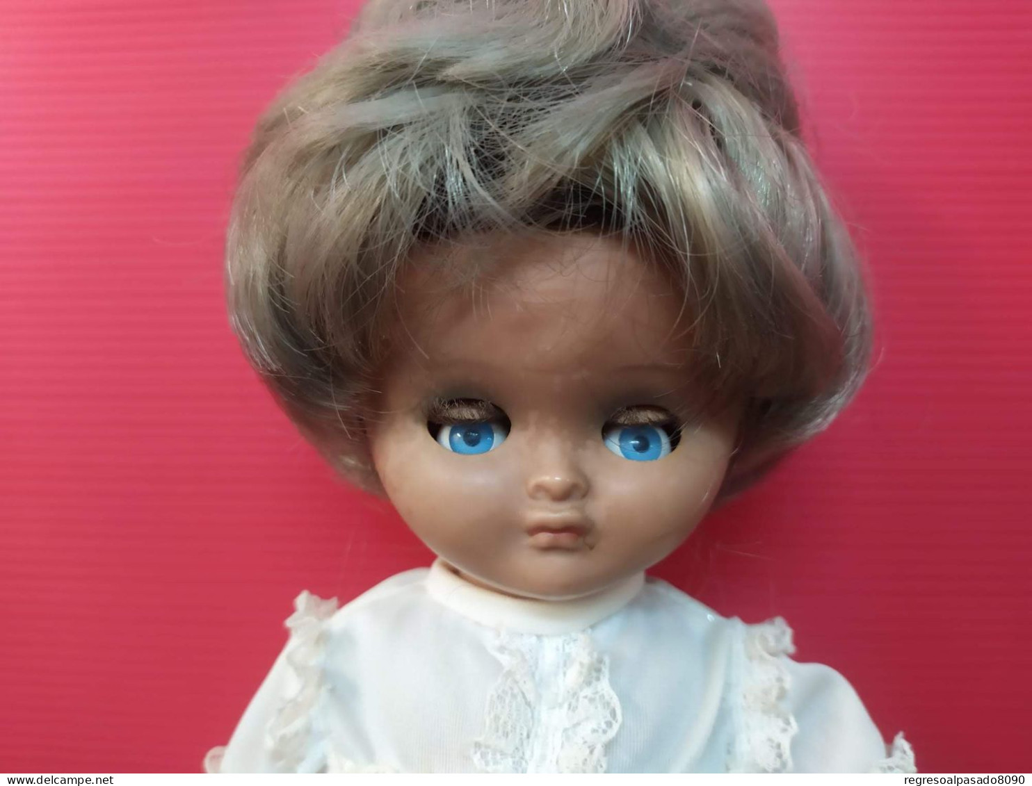 Poupée Antique Antigua Y Preciosa Muñeca Doll Poupée Linda Pirula Celuloide Años 60-70 - Bambole