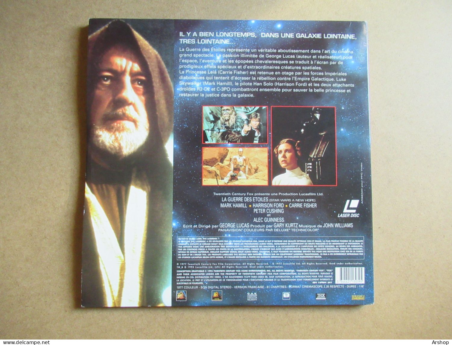 LASERDISC Du Film STAR WARS La Guerre Des Etoiles - 2 Disques 1995 THX - Andere Formaten