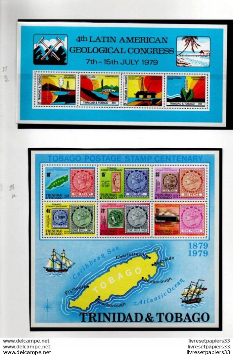 PLANCHE Timbre YRinidad Tobago Postage Stamp Centenary 4th Latin AMERICAN Géological Congress 1979 - Trinidad