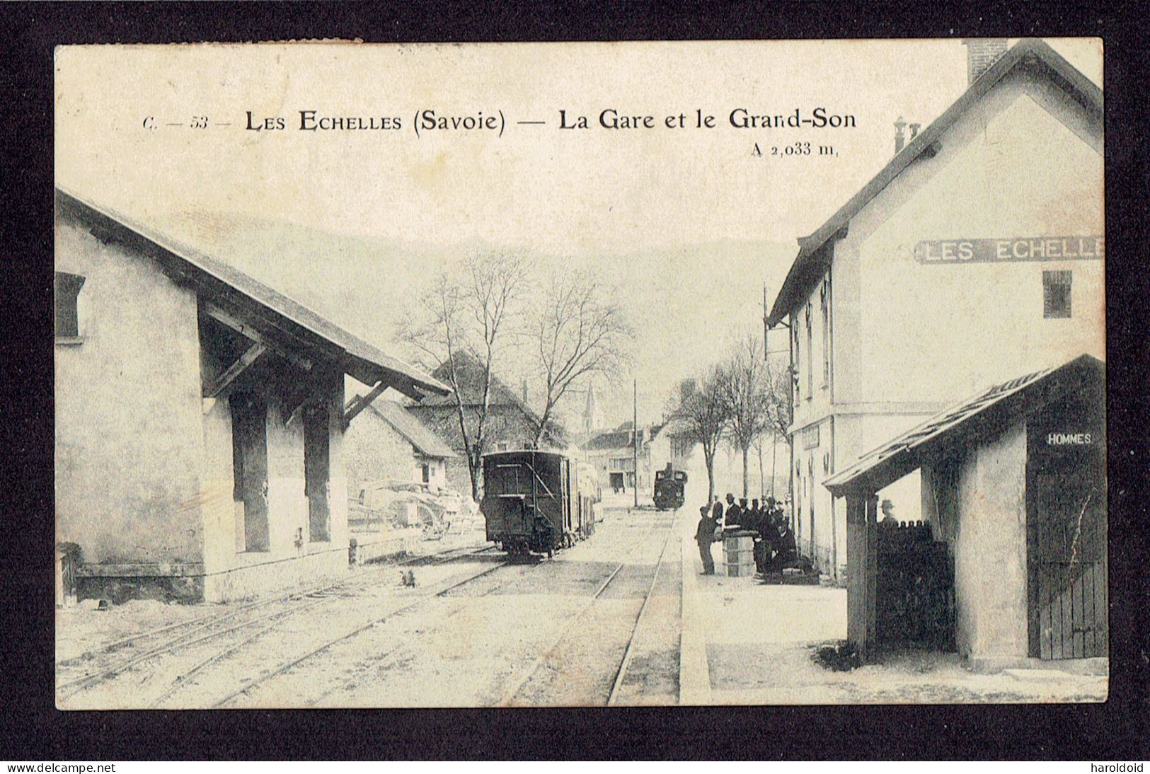 CPA 73 - LES ECHELLES - LA GARE ET LE GRAND SON - Les Echelles