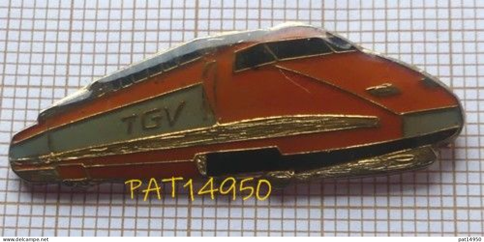 PAT14950 TGV ORANGE SNCF En Version EPOXY - TGV