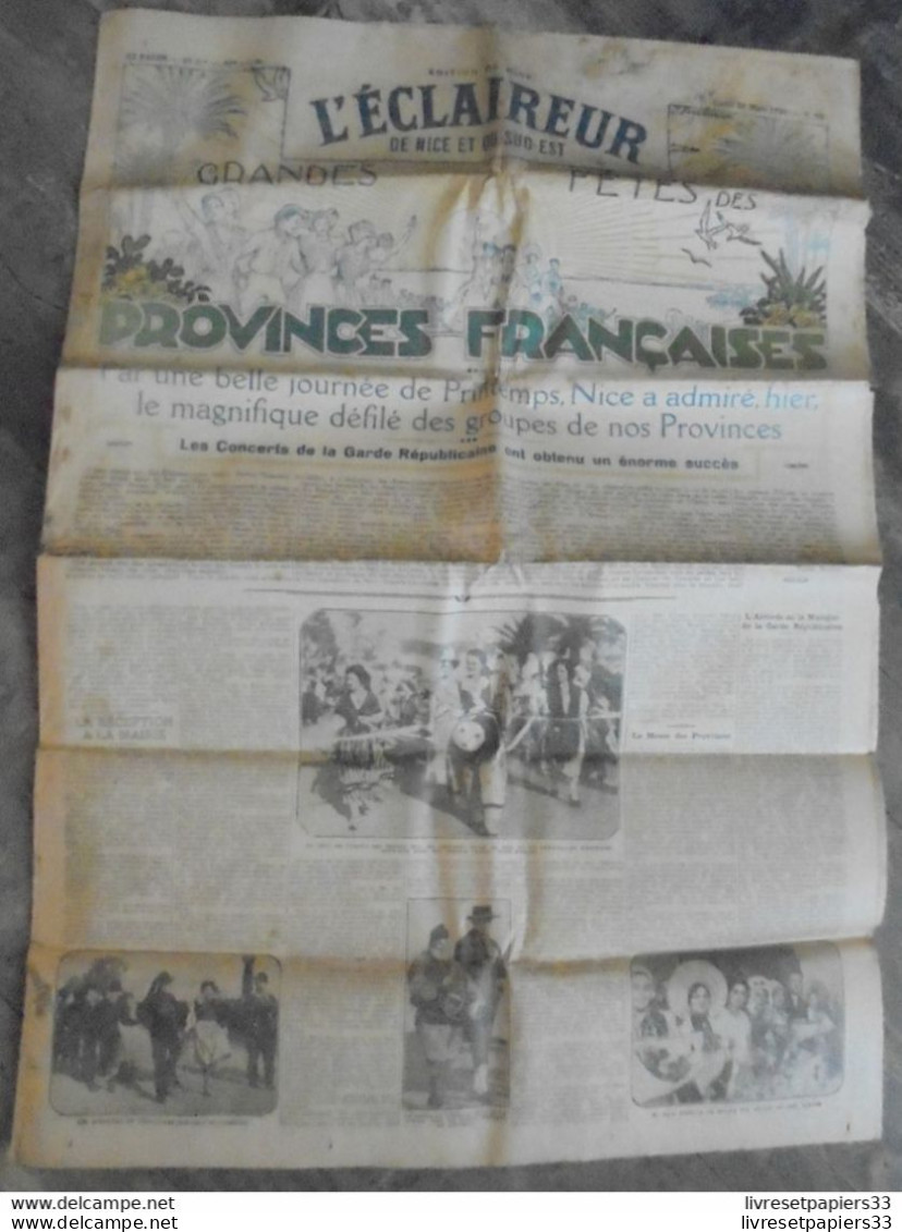 Edition De Nice L'Eclaireur De Nice Et Du Sud Est. Lundi 28 Mars 1932 N°88 - French