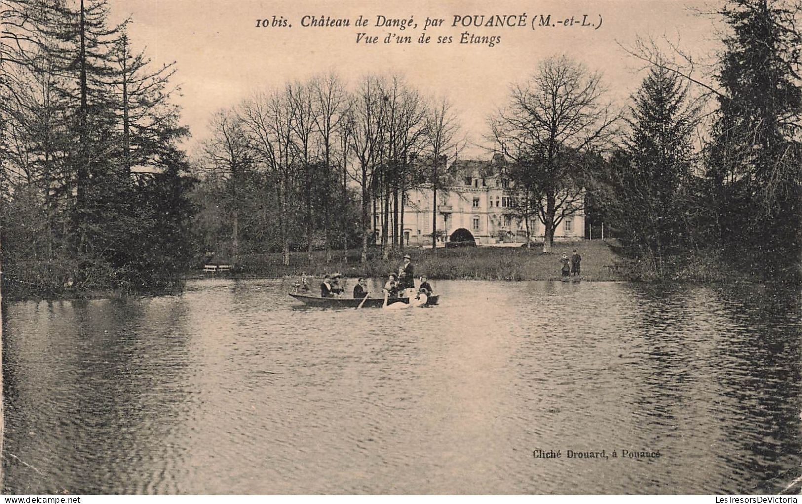 FRANCE - Château De Dangé Par Pouacé (M Et L )- Vue Générale D'un De Ses Etangs - Carte Postale Ancienne - Segre