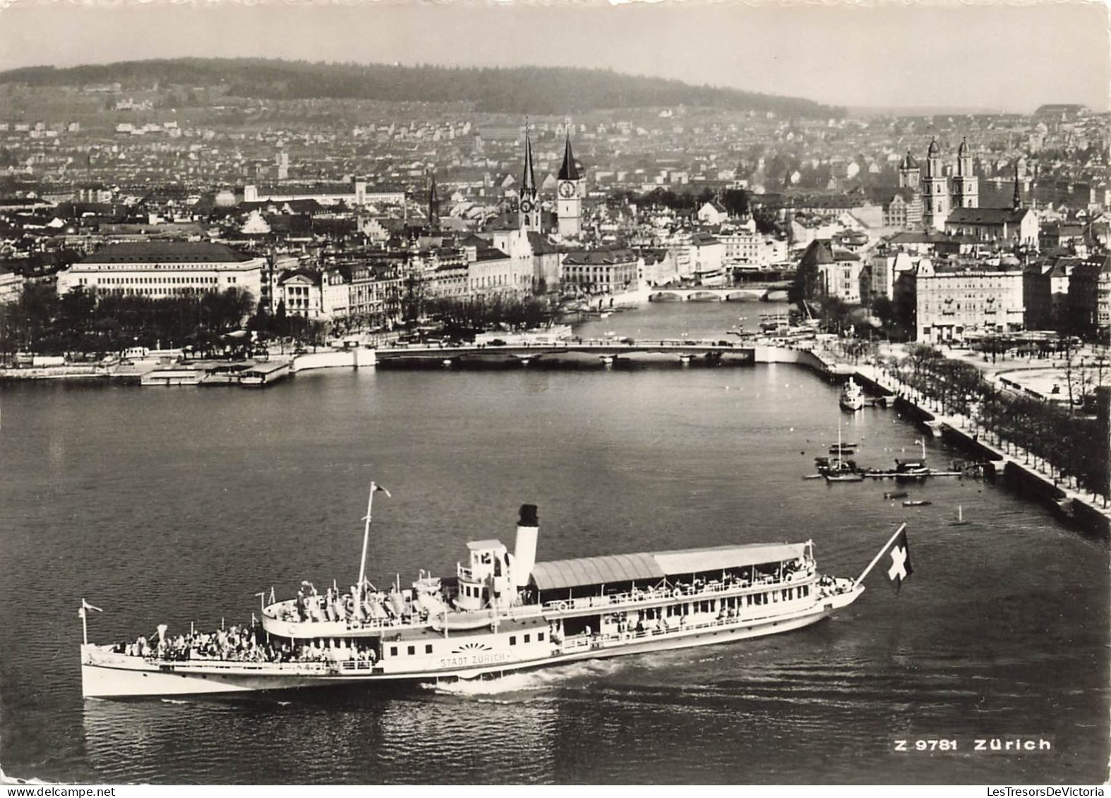 TRANSPORTS - Stadt Zurcih Au Milieu De La Mer  - Carte Postale Ancienne - Paquebots