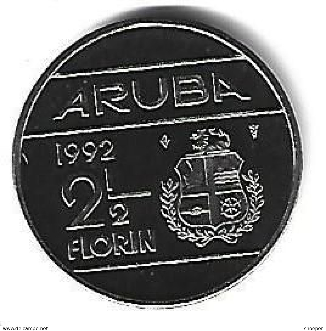 *Aruba  2,5 Florin   1992 Km 6   Bu - Aruba