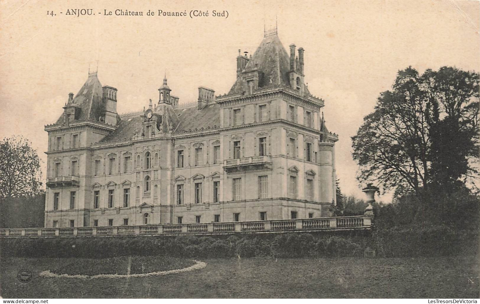 FRANCE - Anjou - Vue Générale Du Château De Pouancé (Côté Sud) - Carte Postale Ancienne - Vienne