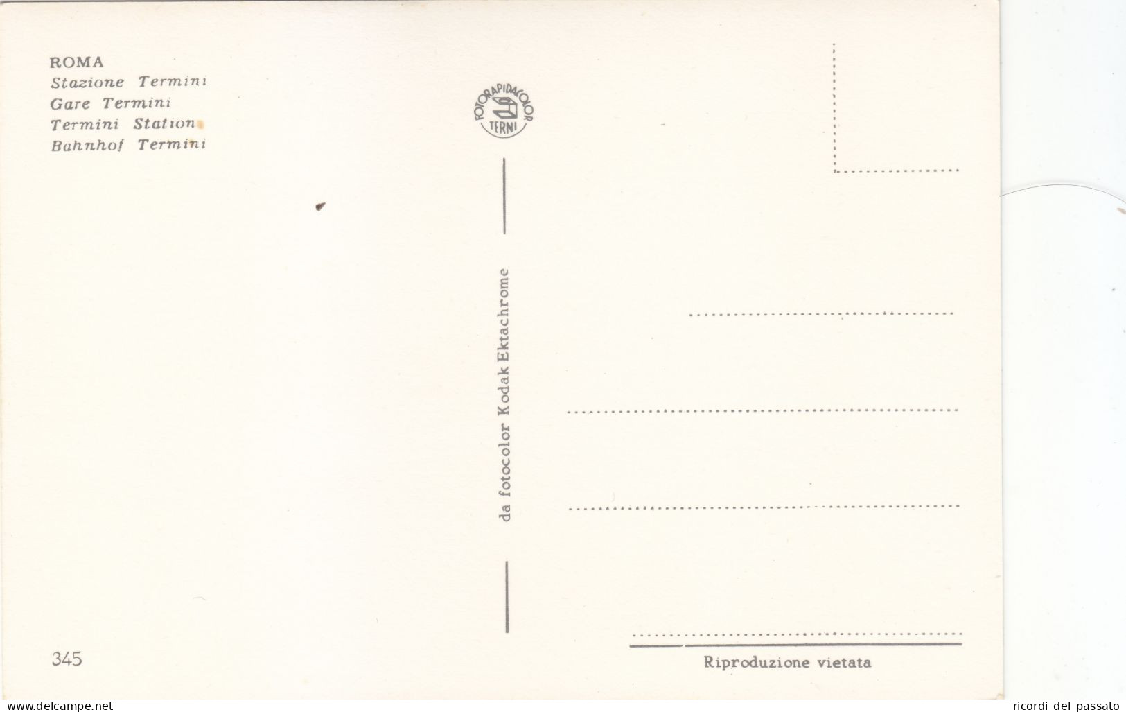 Cartolina Roma - Stazione Termini - Stazione Termini
