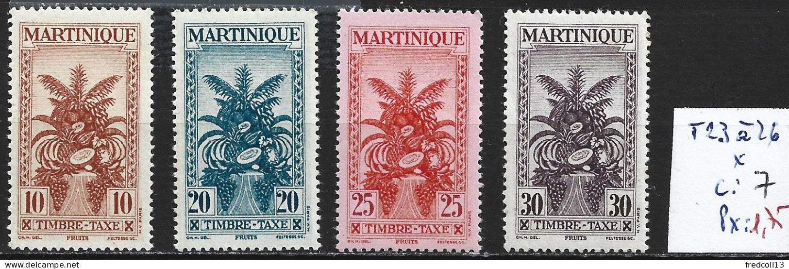 MARTINIQUE TAXE 23 à 26 * Côte 7 € - Strafport