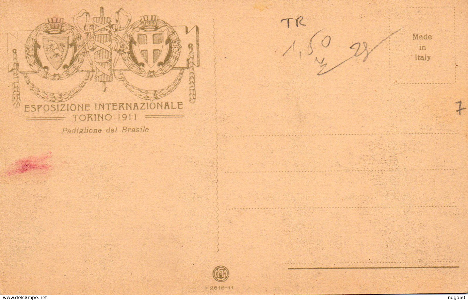 Torino - Esposizione Internazionale 1911 - Padiglione Del Brasile - Mostre, Esposizioni