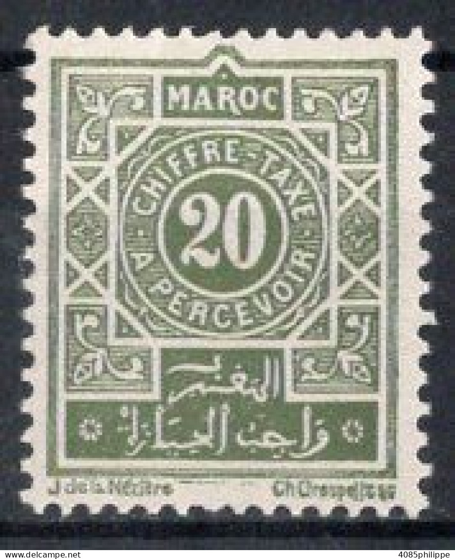 MAROC Timbre-Taxe N°30** Neuf Sans Charnière TB Cote : 4.50€ - Timbres-taxe