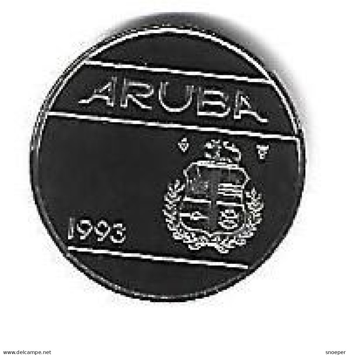 *Aruba  25 Cent    1993  Km 3   Bu - Aruba