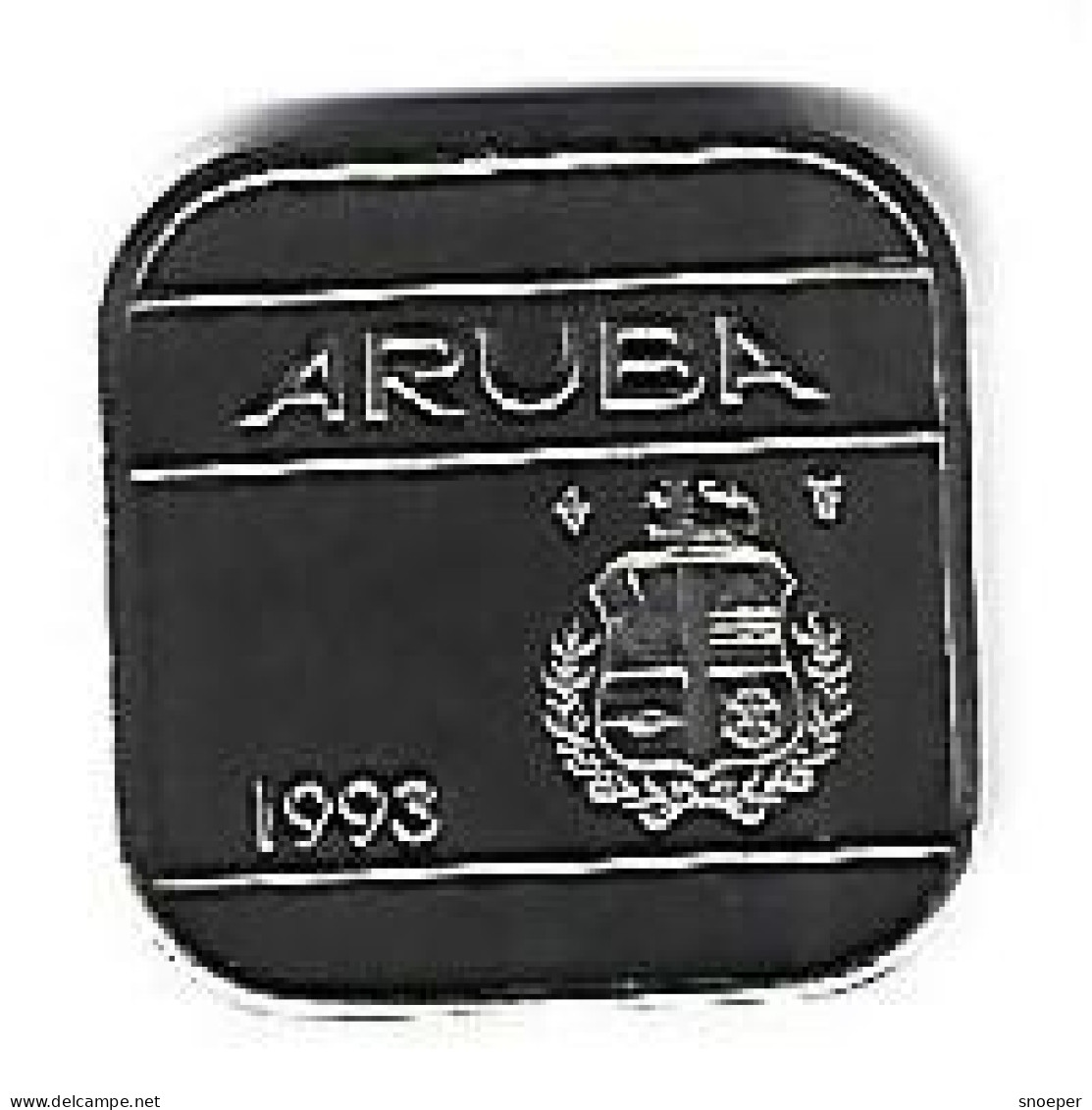 *Aruba  50 Cent    1993  Km 4   Bu - Aruba