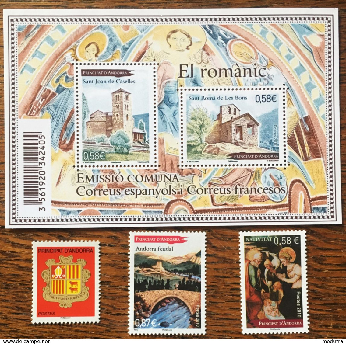 Andorre Neuf** : Année Complète 2010 (681 à 703) 23 Timbres Dont Un Feuillet (3 Photos) - Nuevos