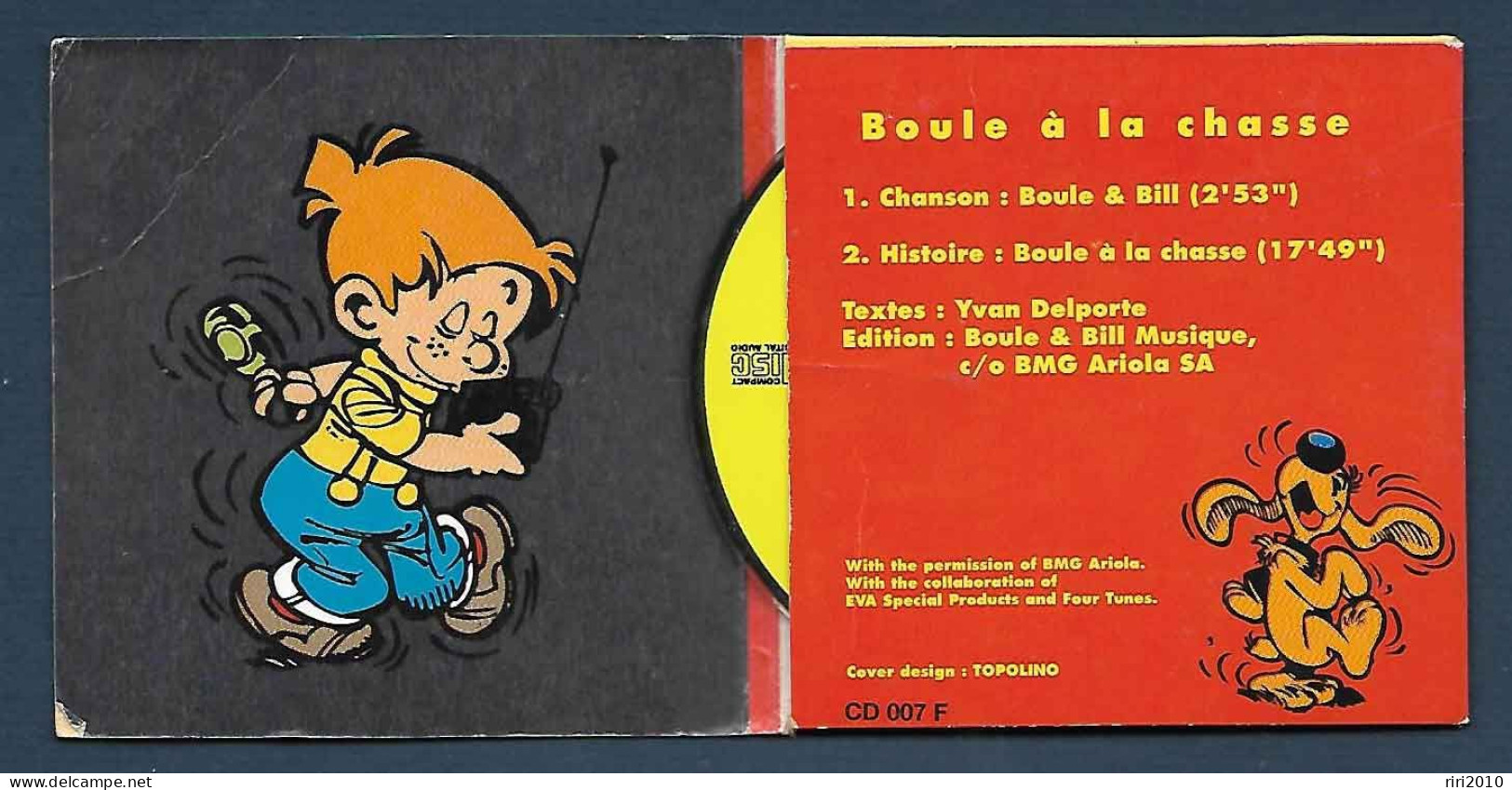 Mini CD Boule & Bill - Boule à La Chasse - Publicité ZIZ - Schallplatten & CD