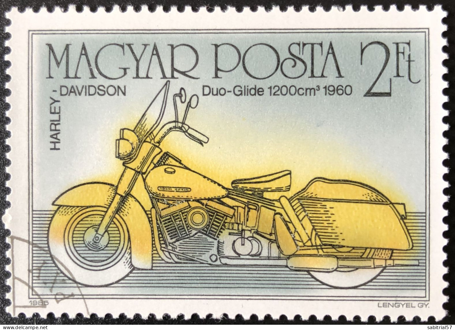 Hungria 1985 CTO / Harley Davidson / Hungary / Hongrie / Motorcycles / Motocyclettes / Motorräder - Motorräder