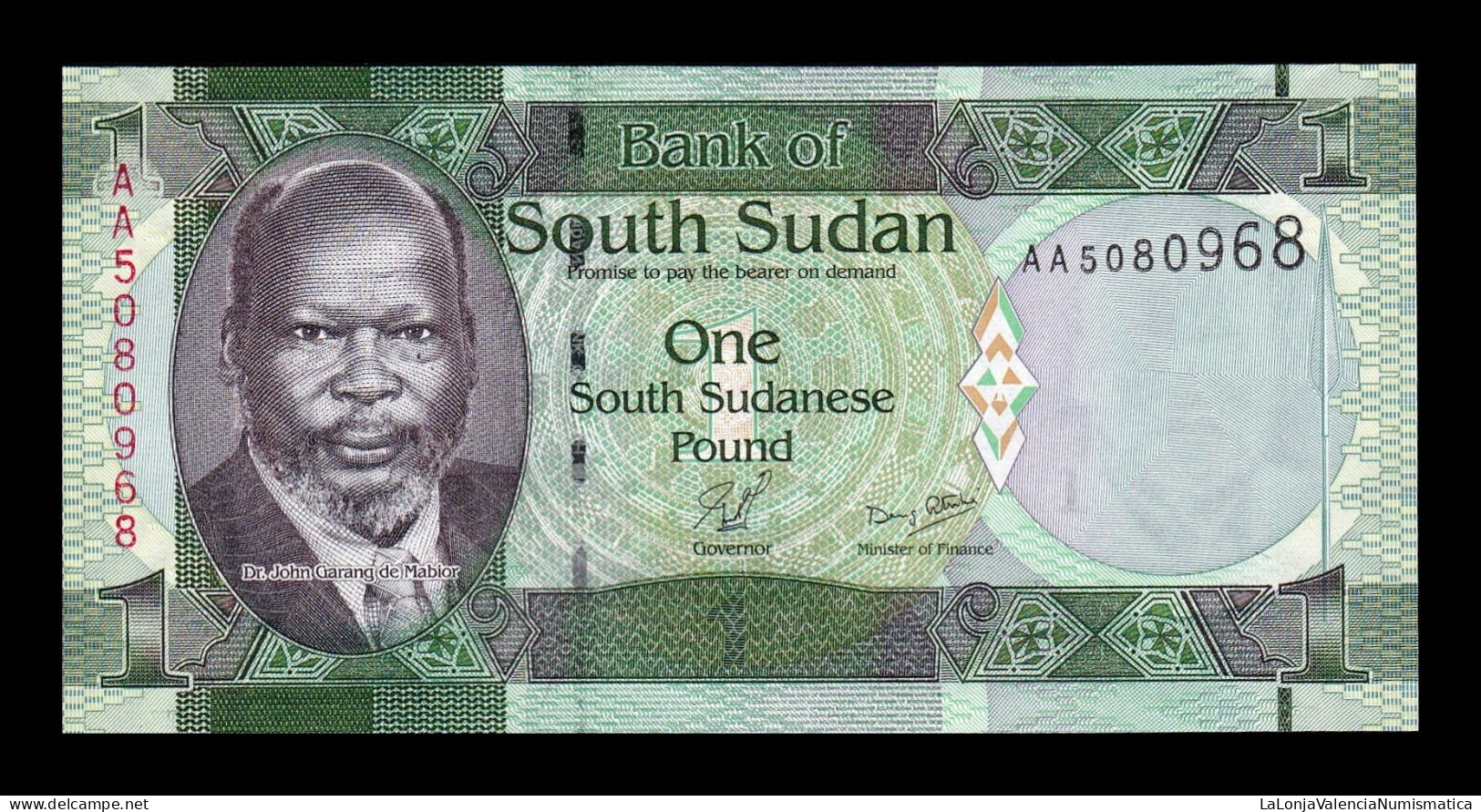 South Sudán Del Sur 1 Pound 2011 Pick 5 Sc Unc - Soudan Du Sud