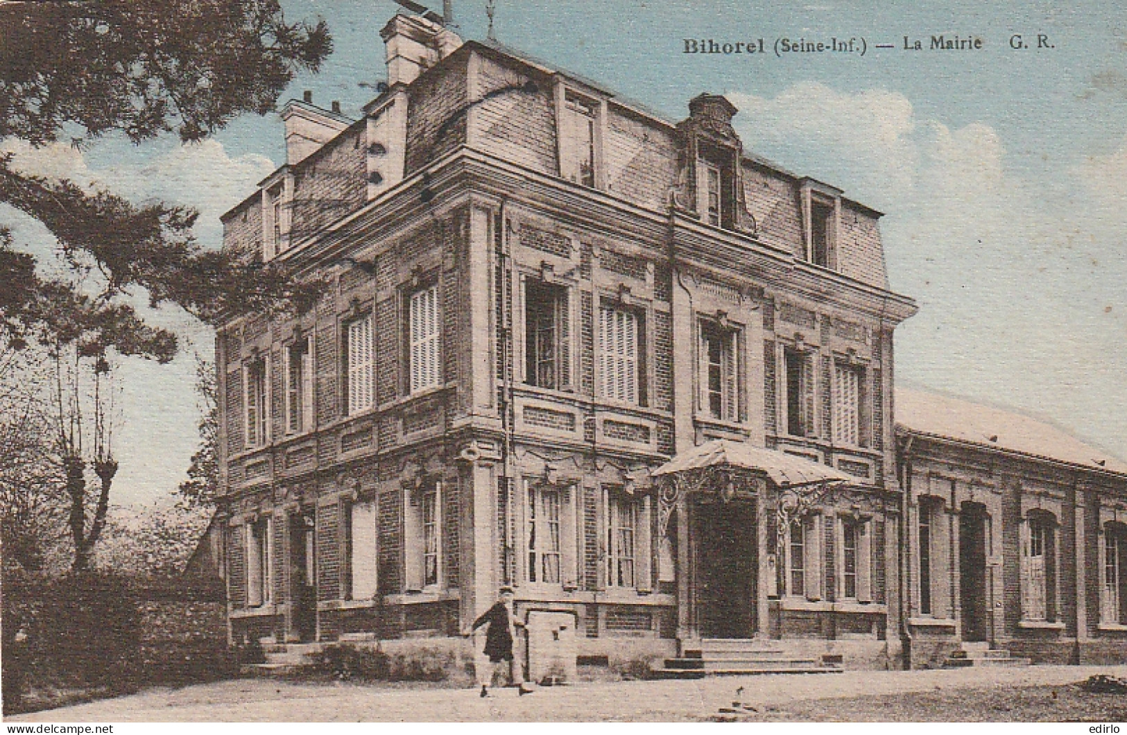 *** 76  ***  BIHOREL La Mairie -- Timbrée  1946 TTB  - Bihorel