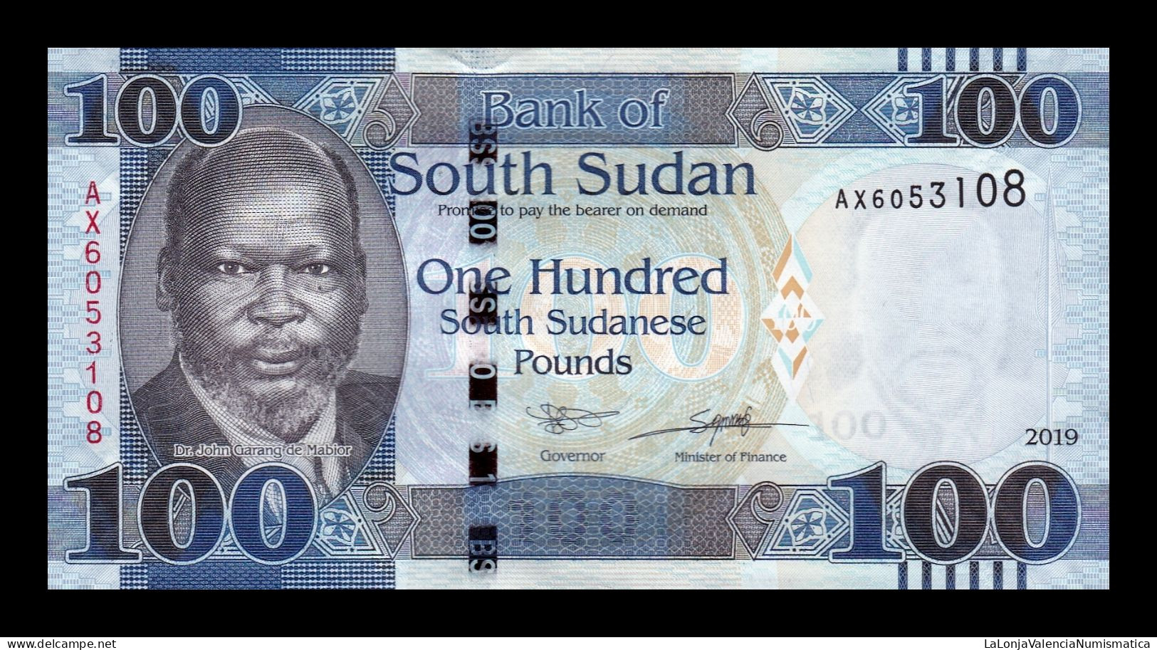 South Sudán Del Sur 100 Pounds 2019 Pick 15d Sc Unc - Sudan Del Sud